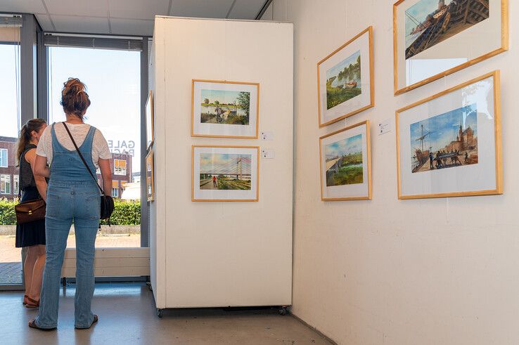 Kunstenaars uit Zwolle en Kampen brengen IJssel tot leven in fiets-app - Foto: Peter Denekamp