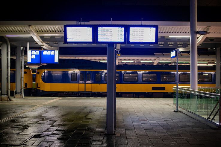 In beeld: Geen treinen in Noord-Oost Nederland door staking bij ProRail - Foto: Hugo Janssen