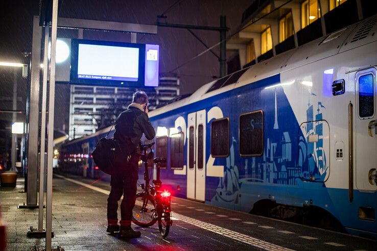 In beeld: Geen treinen in Noord-Oost Nederland door staking bij ProRail - Foto: Hugo Janssen