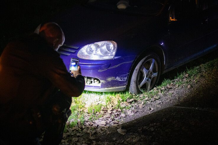 Wielrenner en automobilist botsen tegen elkaar op Slaper - Foto: Hugo Janssen