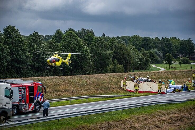 Archieffoto van ernstig ongeval op de N50 bij Kampen. - Foto: Hugo Janssen